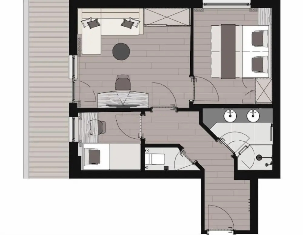 Classic Double Family Suite full double bed