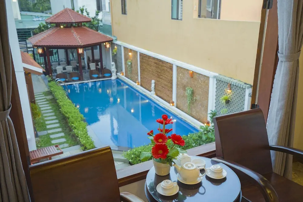 2 Bedrooms Standard Double Family room with pool view (full double bed)