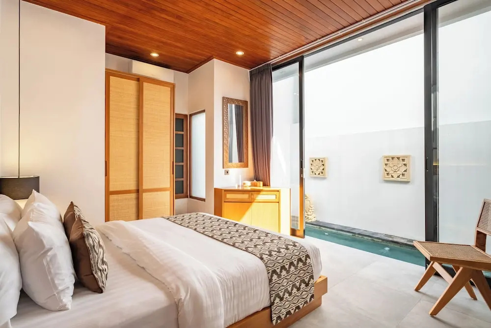 2BR Private Pool Villa in Ubud, Balcony View — фото