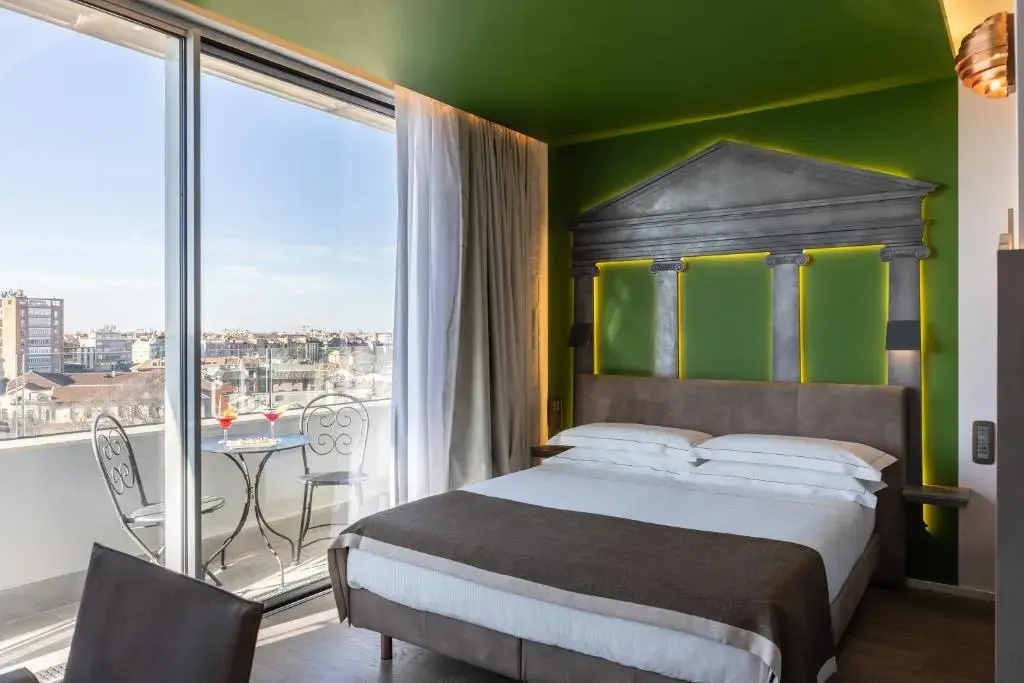 Superior Double room with balcony and with view (full double bed)