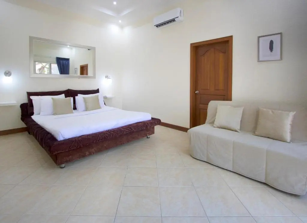 雙人床的豪華四人套房兩臥室別墅