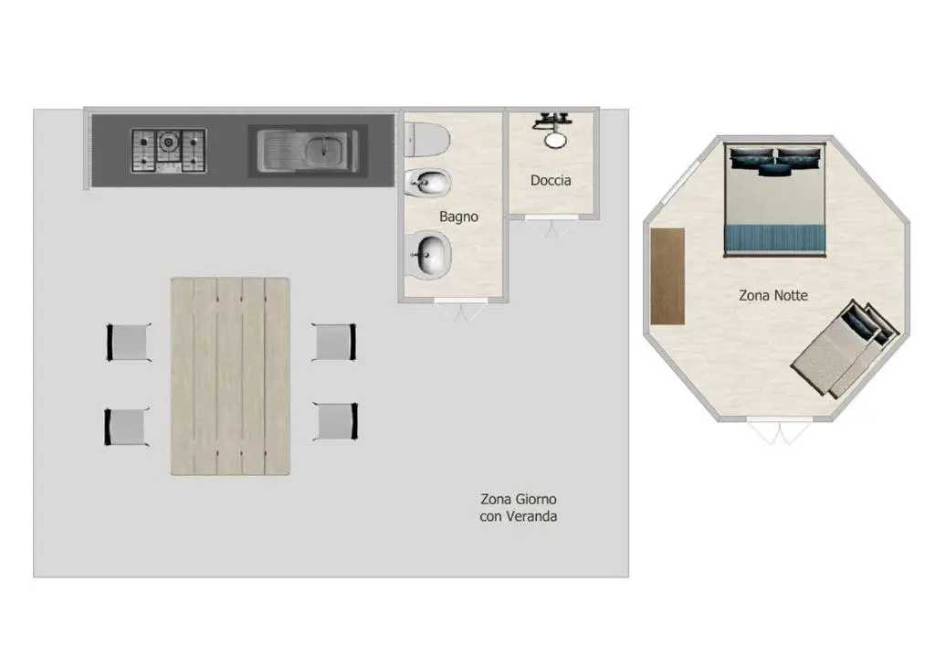 1 Bedroom Bungalow