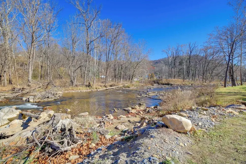 Steps to Virginia Creeper Trail: Creekside Retreat
