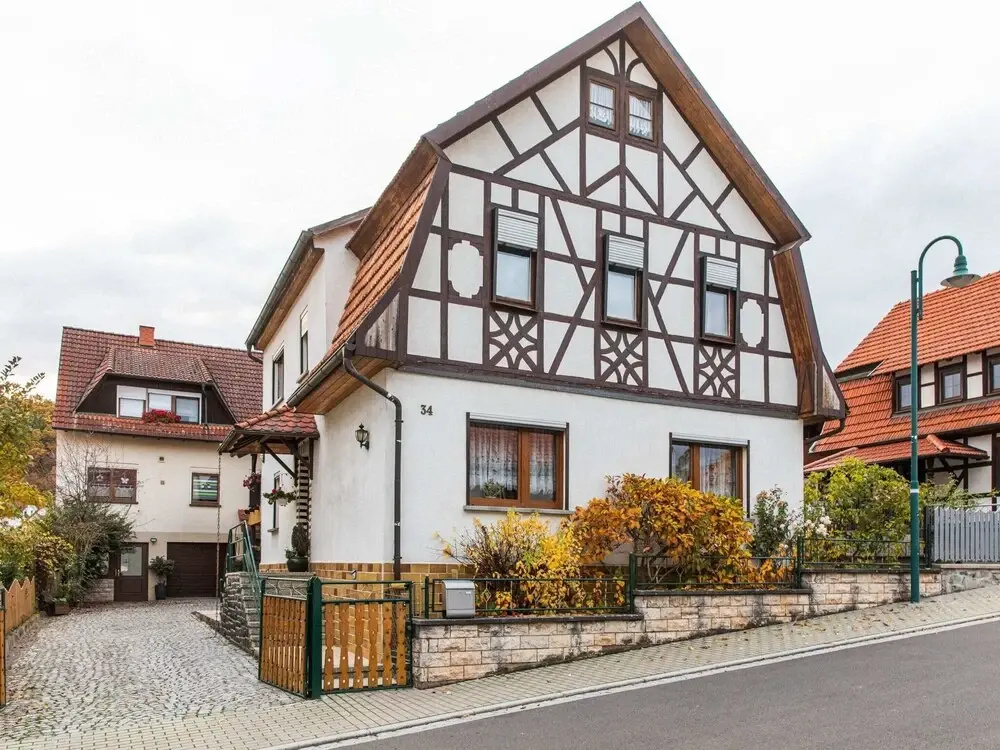 Holiday Home in Thuringia With Private Terrace, use of a Garden and Pool