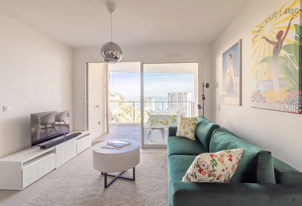 Voir la photo 1 — Superb new 2-room Apartment -parking Border Monac