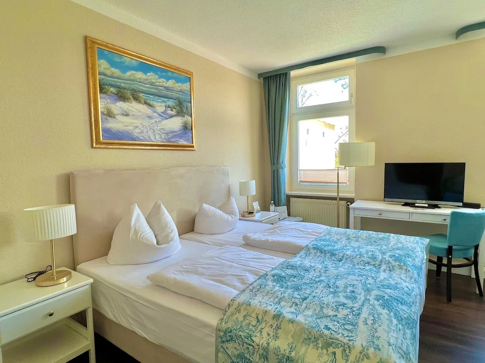 經典雙人房，配有雙人床