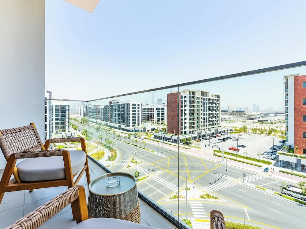 Condo With Burj Khalifa View In City