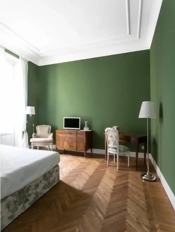 Deluxe Double room with balcony and with garden view (full double bed)