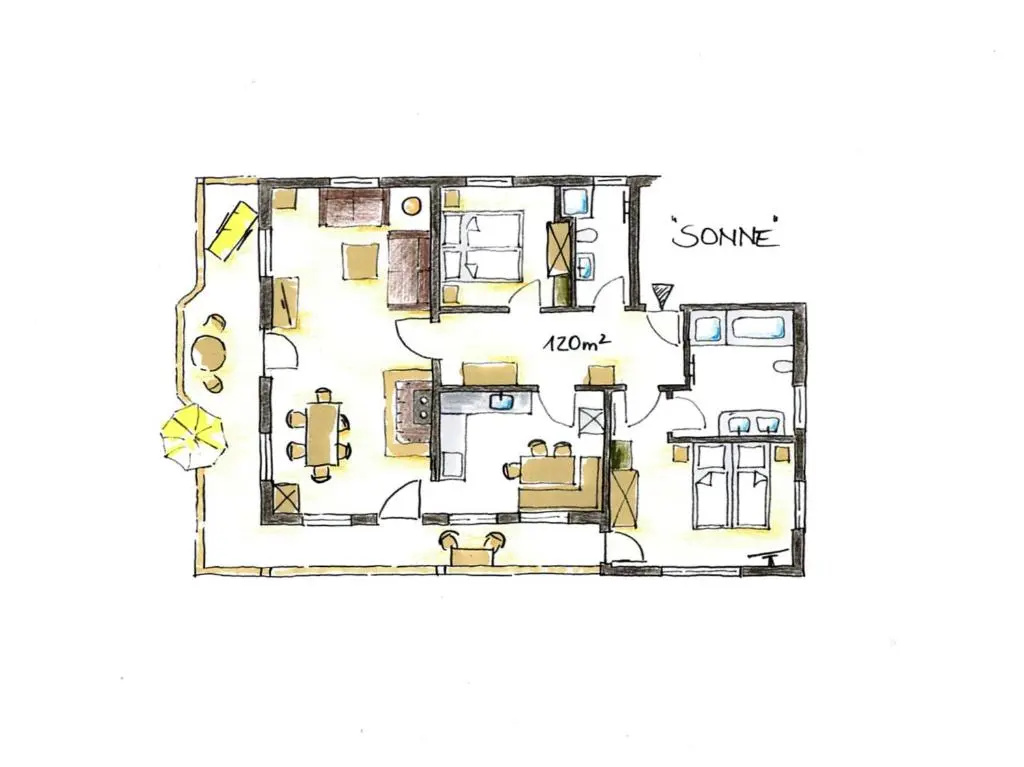 Apartment with balcony