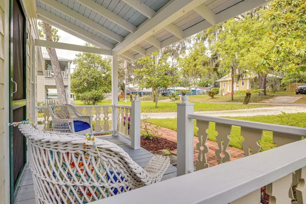 1 Block to Crescent Lake: Charming Home w/ Porch!