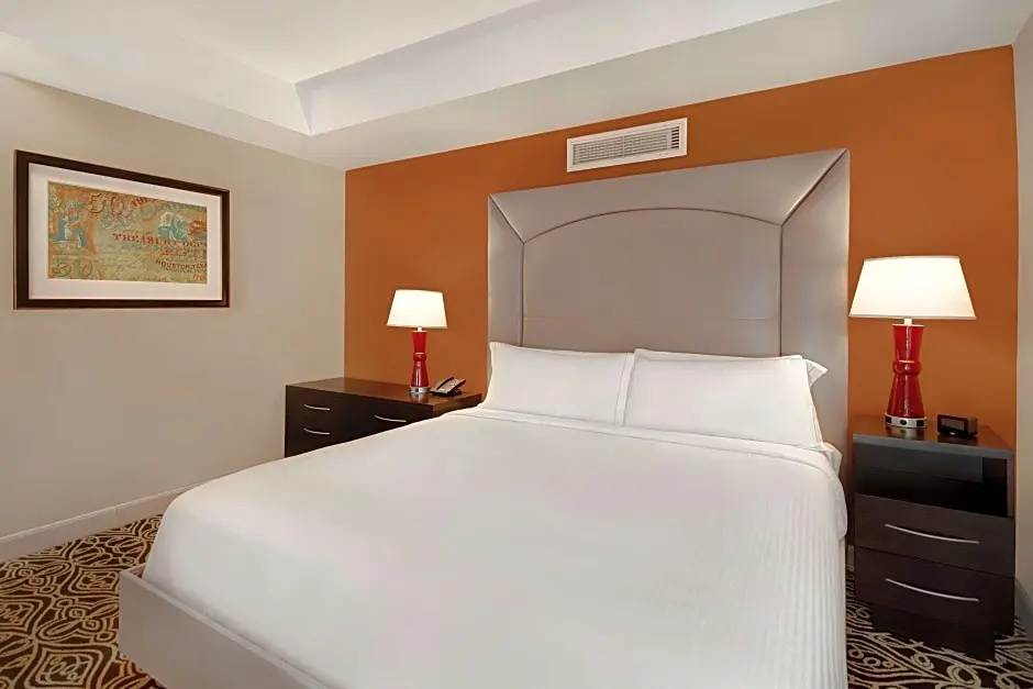Deluxe Hearing Accessible Double Suite full double bed