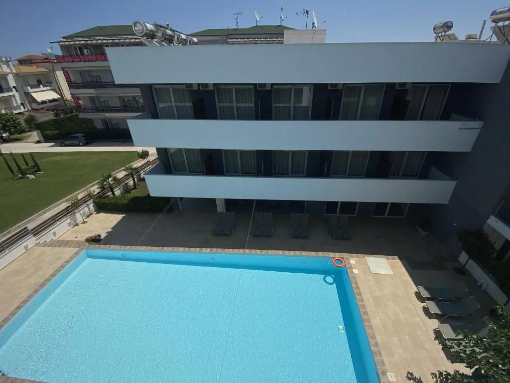 Studio with pool view