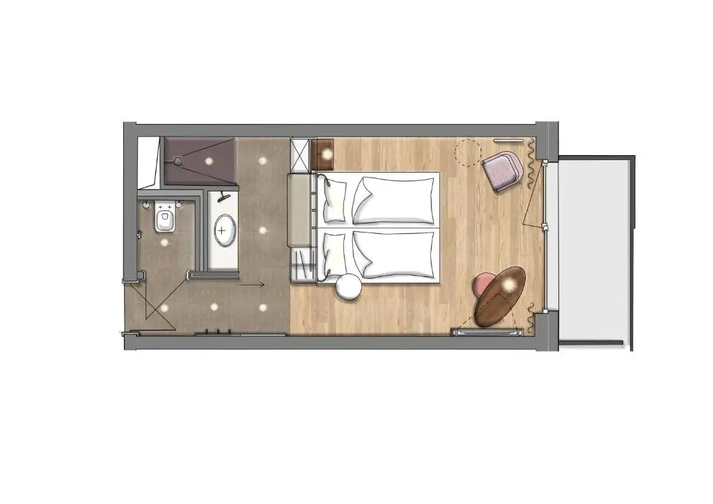 Standard Double room (full double bed)