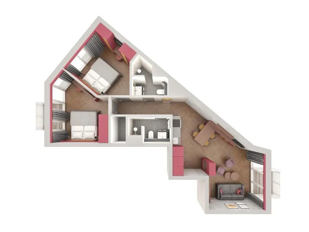 2 Bedrooms Apartment