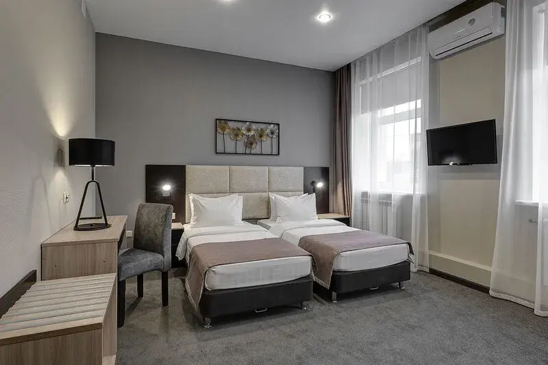 Deluxe with Armchair Double room with city view (twin beds)