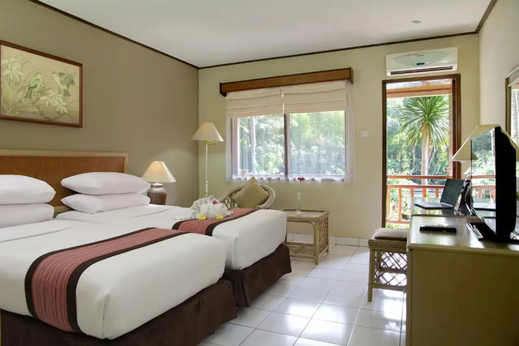 Standard Double room with pool view (twin beds)