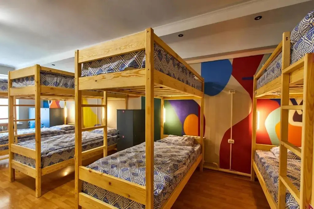 Кровать в общем номере в Wanderlust  Riverside hostel (Вандерласт Риверсайд хостел)