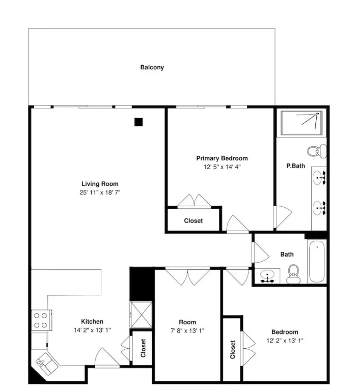 3 Bedrooms Standard room with balcony