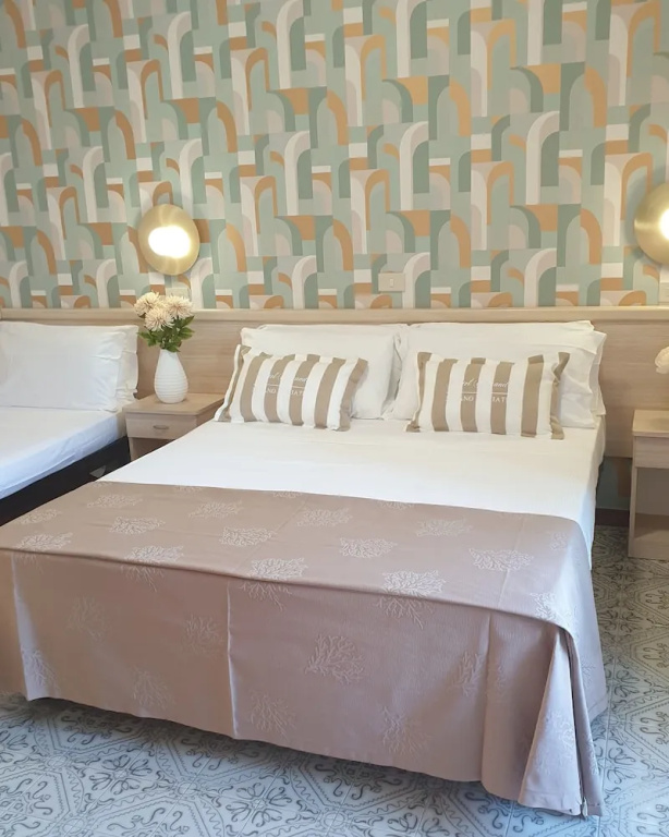 1 Bedroom Economy Triple room with balcony and with partial sea view