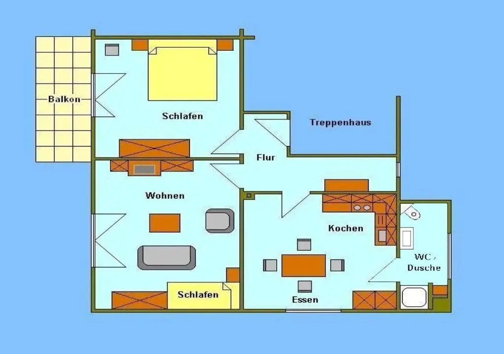 Apartment with balcony