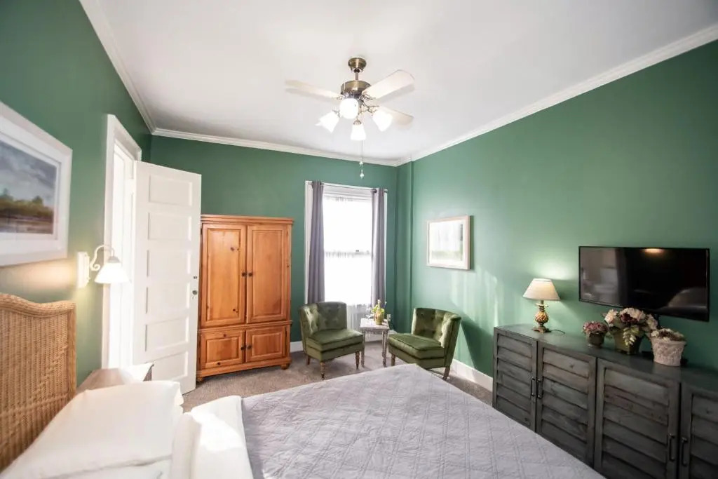 豪華雙人房，配有雙人床及景色