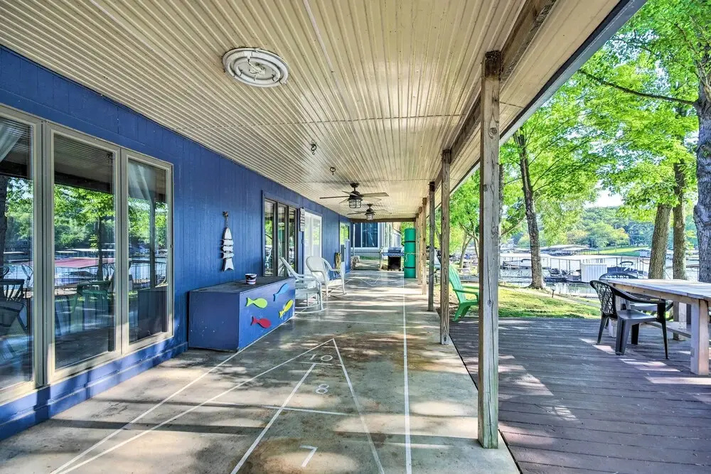 Boat Dock + Slides: Lakefront Gravois Mills Home