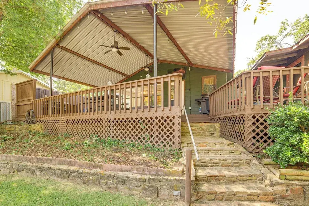 Spacious Deck: Waterfront Home in Gun Barrel City!