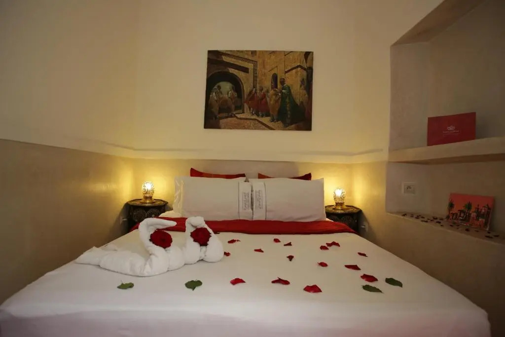 豪華四人房，配有大床