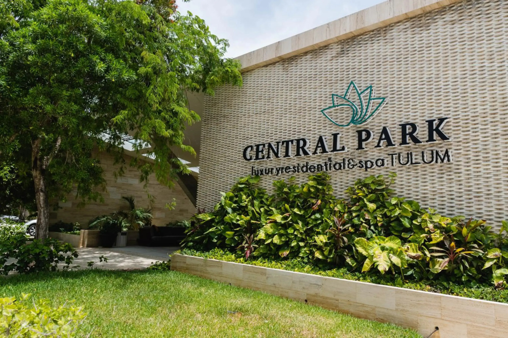 Modern studio spa & gym at Central Park Tulum