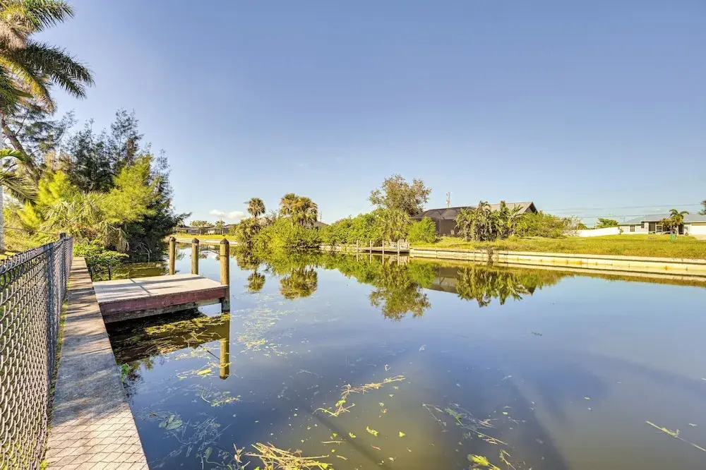 Patio, Dock + Canal Access: Cape Coral Home!