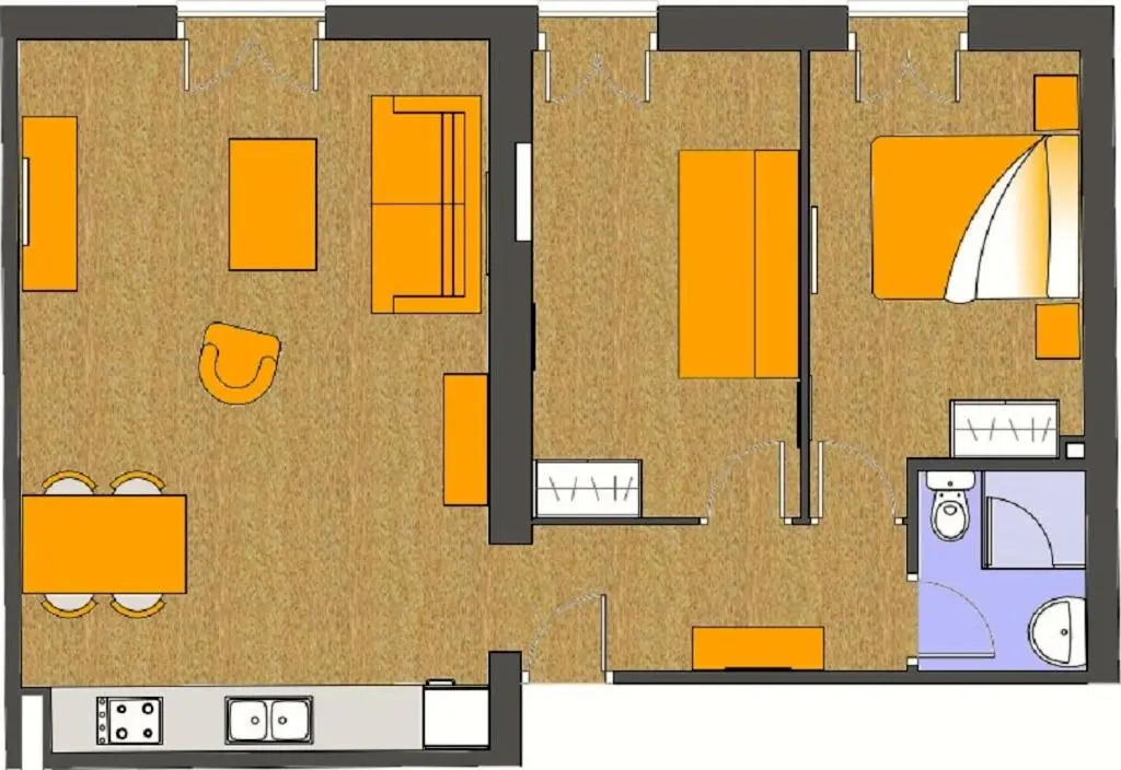 2 Bedrooms Apartment