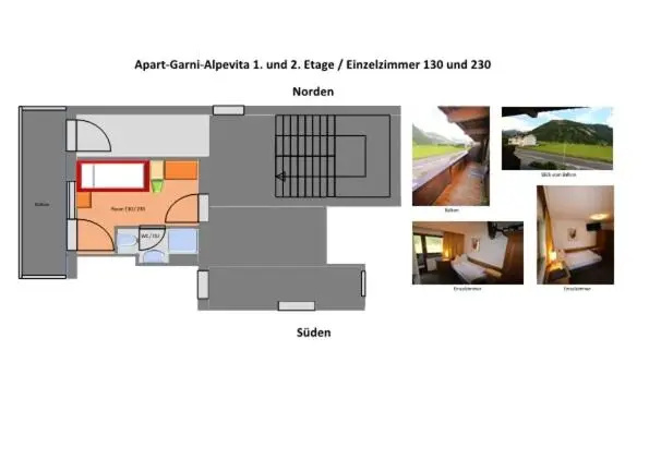 Apart-Garni Alpevita - Chambres