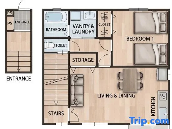 Dazaifu Tenmangu 5-min walk・Conv. store 1 min｜Quiet residential flat｜2-5 guests, free parking