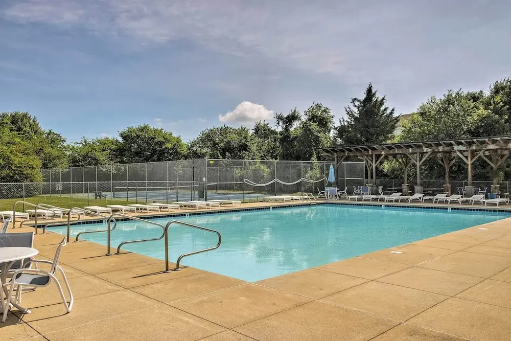 Pool Access & Deck: Bethany Beach Gem