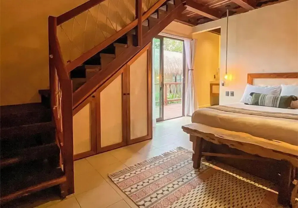 Superior Quadruple room with balcony and with garden view