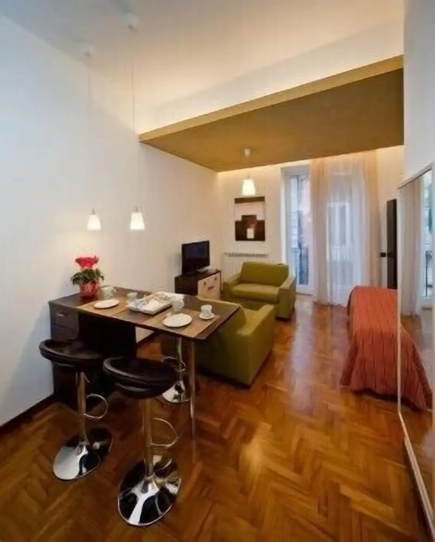 Studio with balcony
