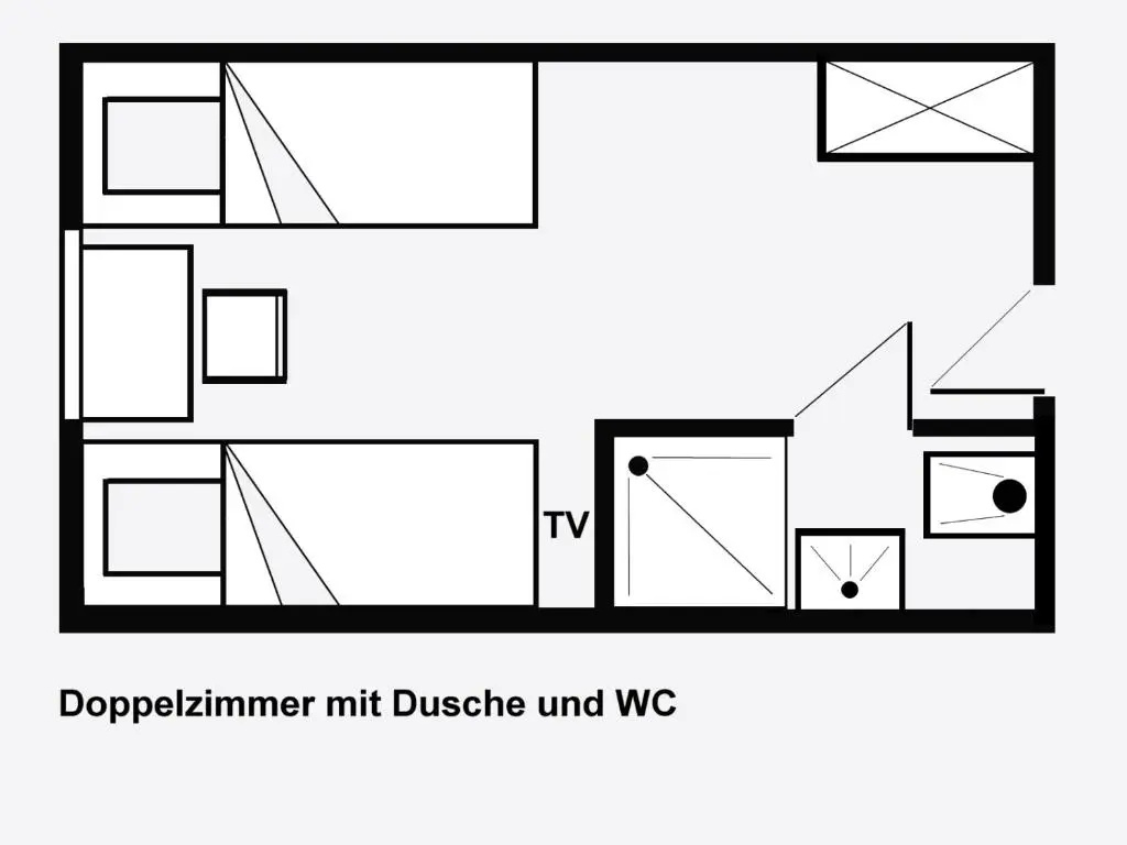Standard Double room (full double bed)