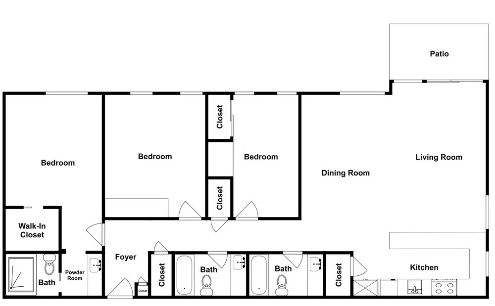 450eliot 3 Bedroom Condo