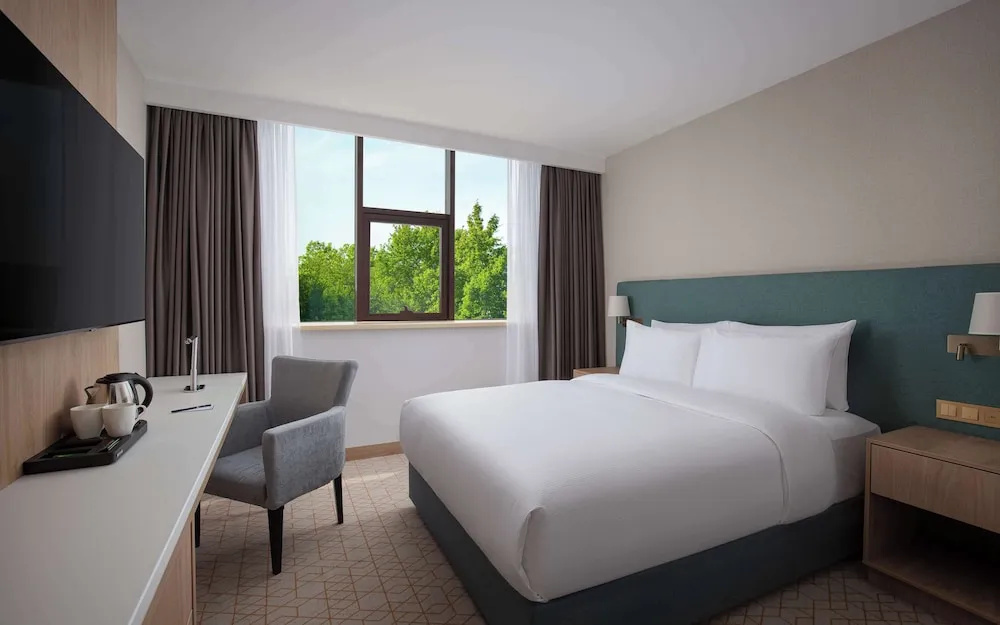 Двухместный номер с видом на город (двуспальная кровать) в DoubleTree by Hilton Shymkent