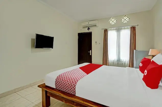 觀景標準雙人房，配有雙人床