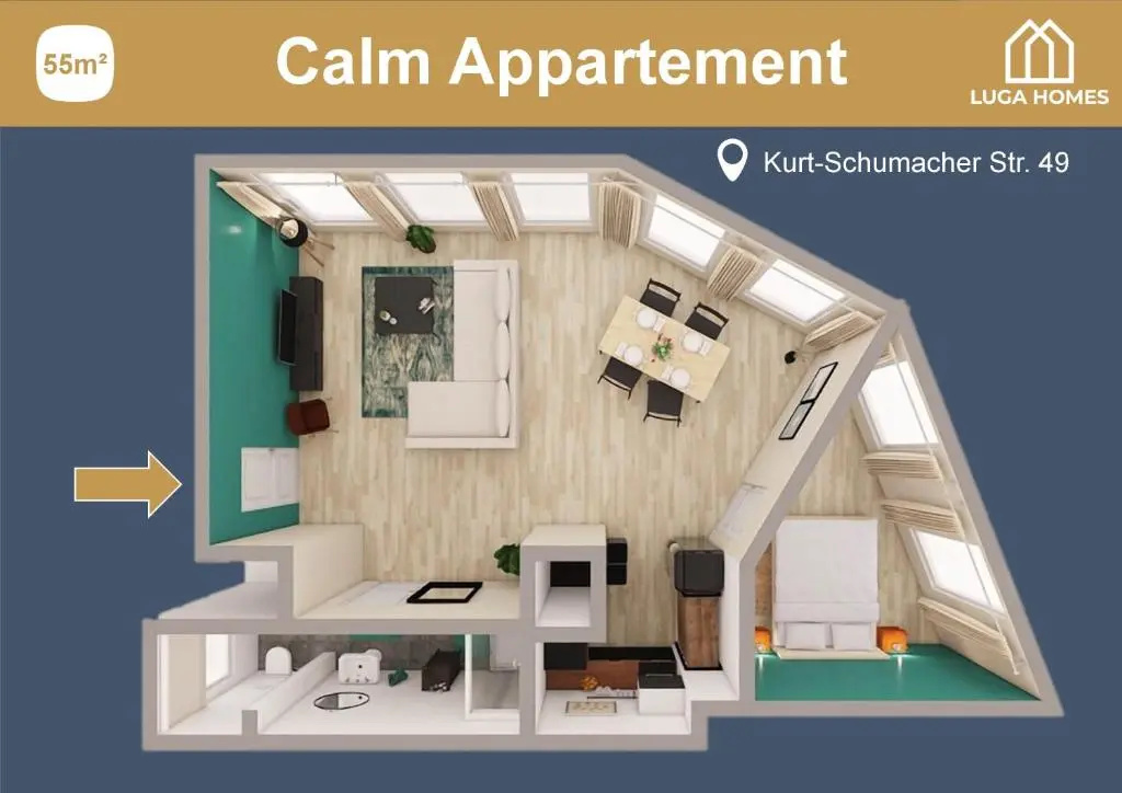 1 Bedroom Apartment