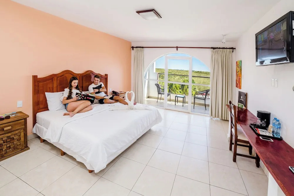 Standard Double room with balcony and with pool view (full double bed)