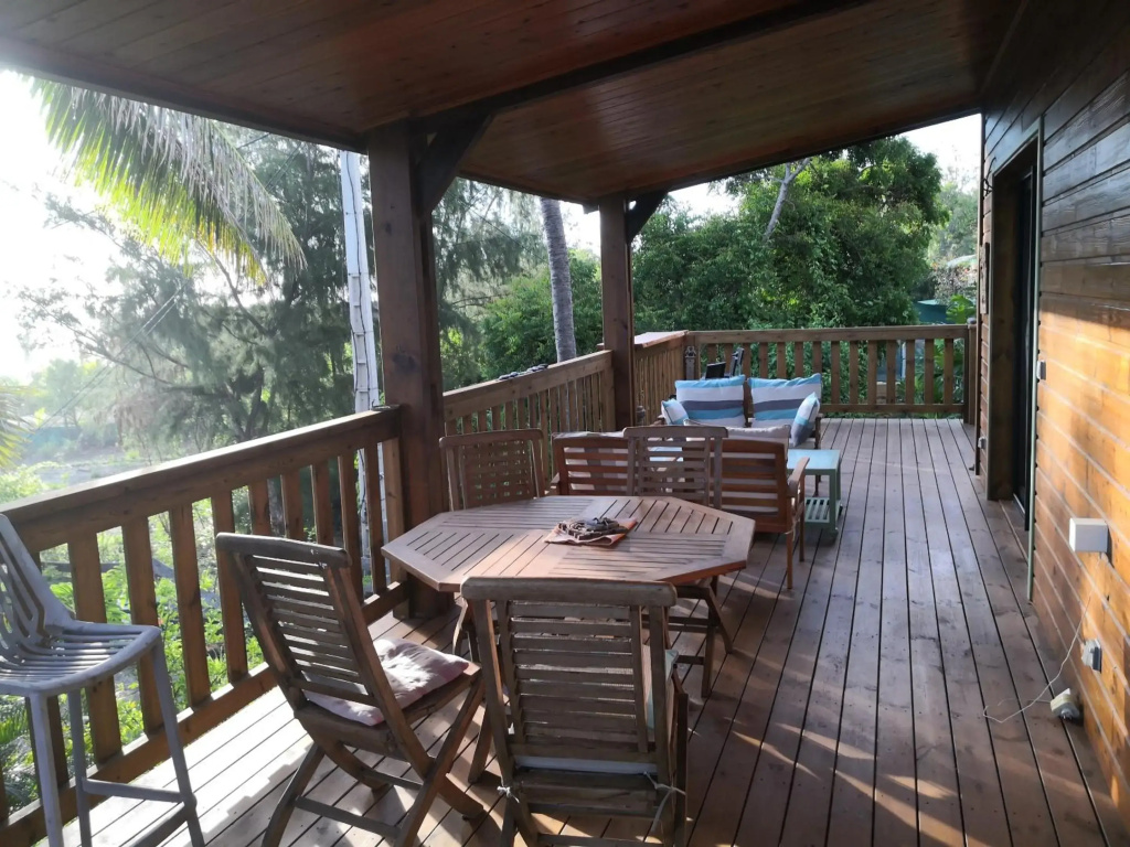 Chalet de 2 chambres avec vue sur la mer jardin clos et wifi a Saint Leu Saint Leu