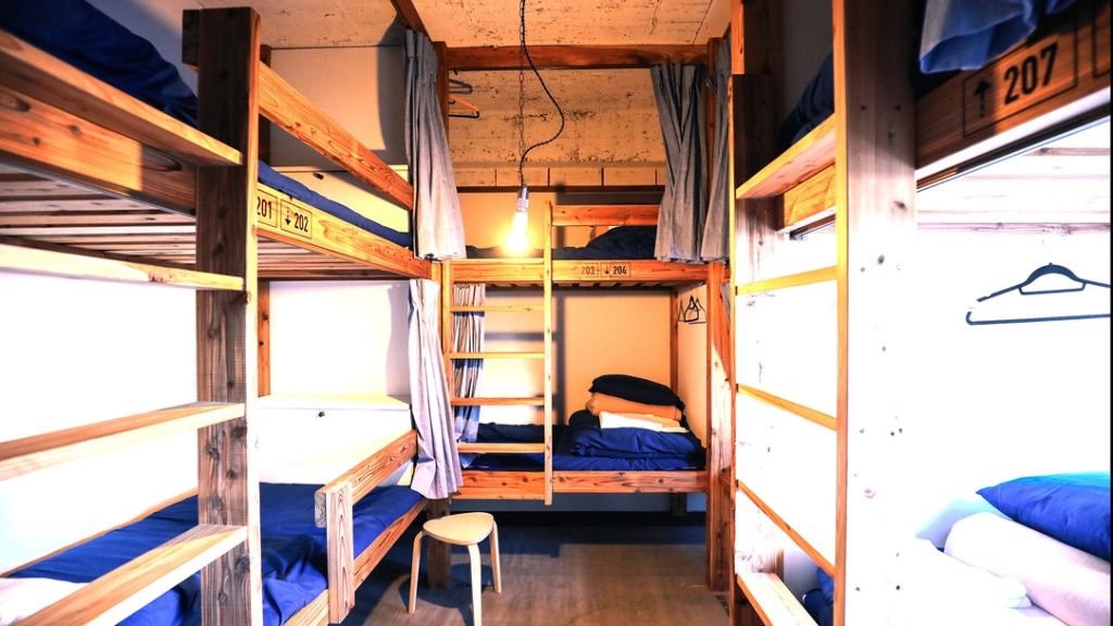 Bed in Dorm with city view