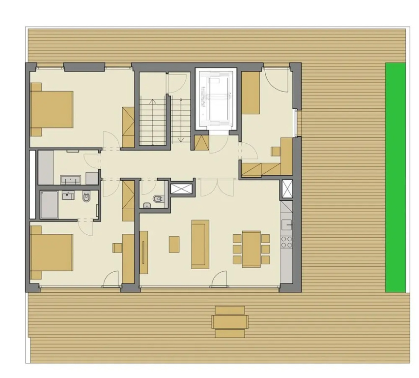 3 Bedrooms Standard Penthouse room with balcony and with city view