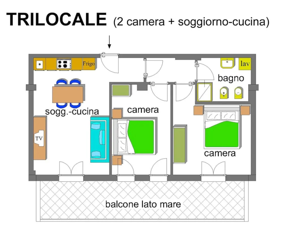 2 Bedrooms Comfort Apartment with balcony