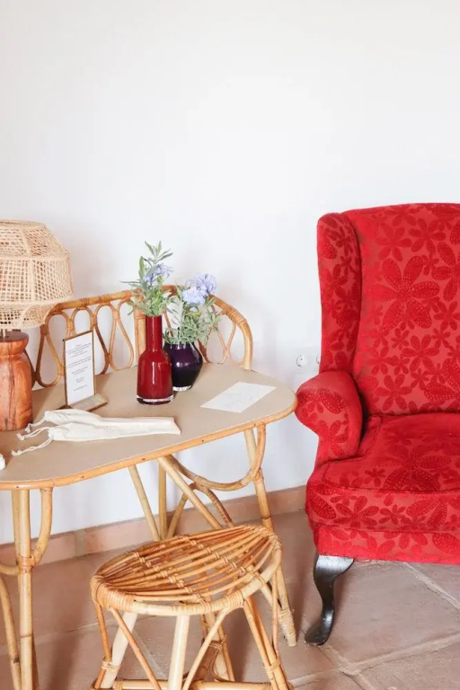 Standard Double room with balcony and with courtyard view (full double bed)