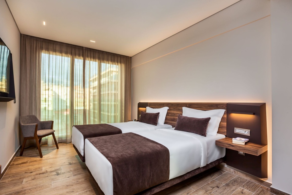 Deluxe Twin room with city view (twin beds)