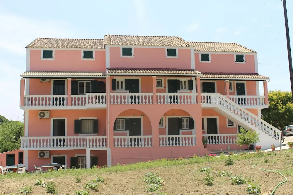 Pink House Socrates Corfu Beachside Apartments