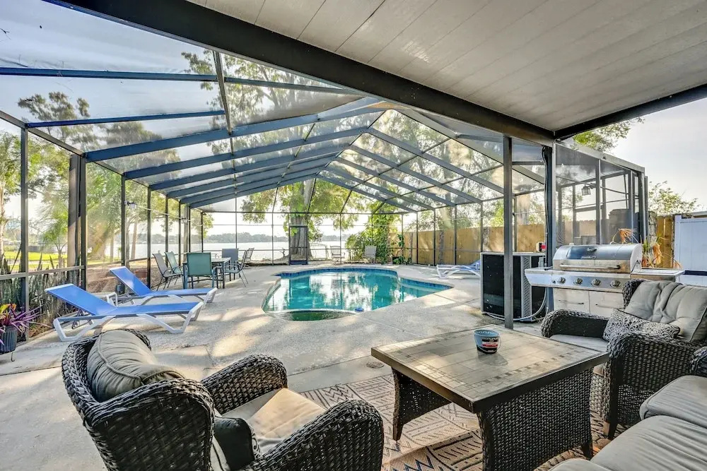 Dock & Beautiful Views! Spacious Bellows Lake Gem